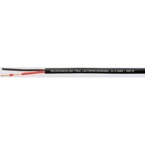 Cavo per altoparlanti 2 x 1.5 mm² Nero, Rosso HELU 400116 100 m