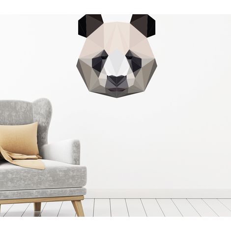 Sticker origami panda 40 x 40 cm (1/5)