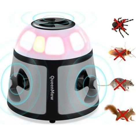 ALLIANDIS Ultraschall-Mäuse- und Rattenabwehrgerät, 360°-Ultraschallgerät mit LED-Licht, zum Einstecken, Nagetierabwehr (1/5)