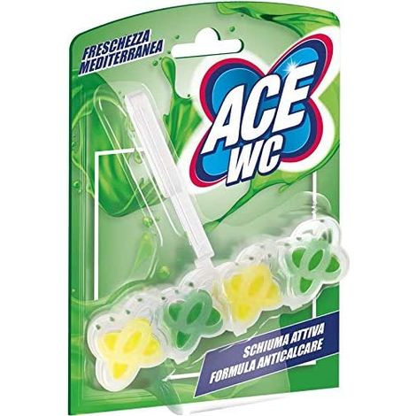 ACE TAVOLETTA PER WC CON CANDEGGINA E SCHIUMA ATTIVA FRESCHEZZA MEDITERRANEA (1/2)