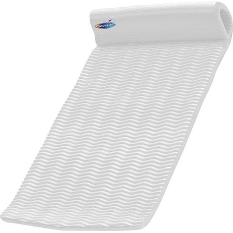 Matelas gonflable de piscine 172x68cm – Mousse épaisse 3cm – Résistant et confortable – Coloris blanc – Kerlis