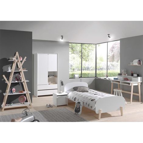 Chambre Complète Enfant 5P "Kiddy" Blanc (1/5)
