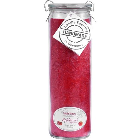 Candle Factory Big Jumbo Apfelpunsch Duftkerze Dekokerze rot 306-050 (1/5)