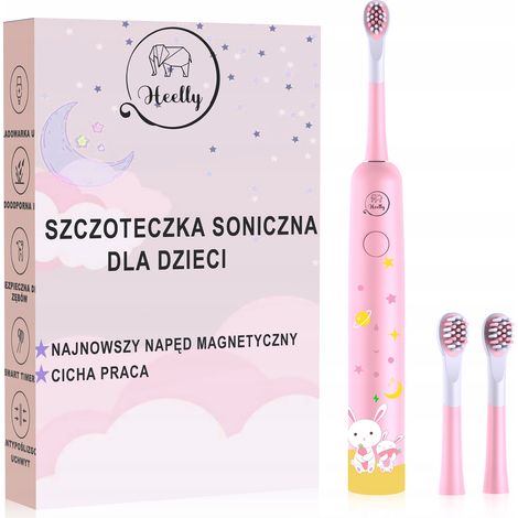 Cepillo de dientes sónico HEELLY SPK-01 rosa, 1 unidad. (1/5)