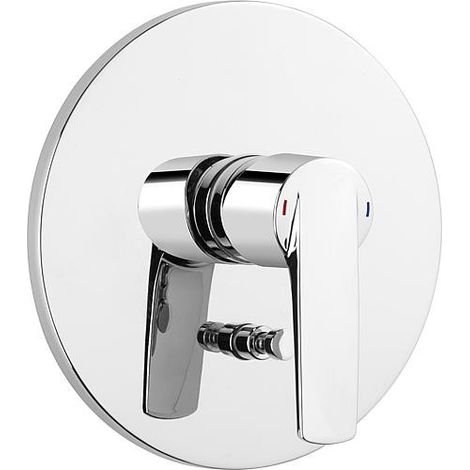 Mitigeur bain/douche encastré Heinrichschulte Alpha 300, rosace Ø 178 mm, chromé