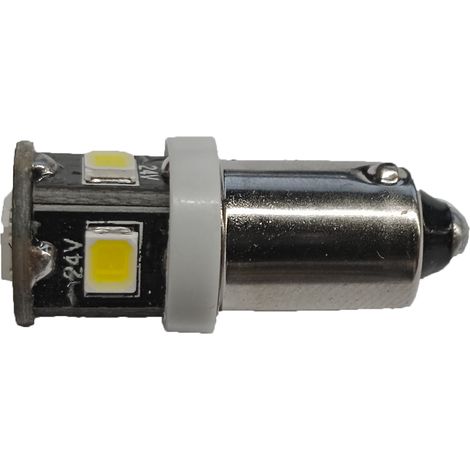 Bombilla LED T4W 24V BA9S 6 SMD brillante (1/4)