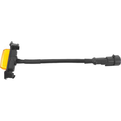Luces LED para parrilla, 4 luces LED delanteras para parrilla con fusible de repuesto para Toyota Tacoma 2016-2019 (carcasa ámbar con luz ámbar). (1/2)