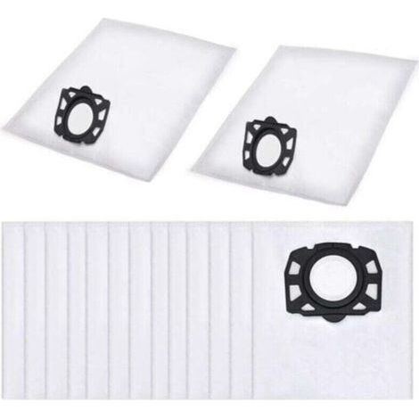 15Pcs Sac Aspirateur, XU, Compatible avec le pour Karcher Sacs de rechange Aspirateurs WD2 Plus, Karcher WD 3, WD 3 Battery, KWD 1, KWD 2, KWD 3, MV 3, SE4001, SE4002, Sac Aspirateur Universel - (1/4)