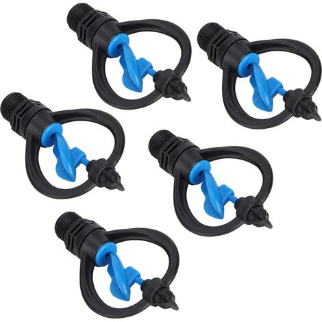 Lot de 5 arroseurs de jardin à filetage mâle G1/2, outil d'irrigation (1/5)