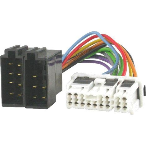 Fiche Autoradio 16PIN vers ISO - 350Z Almera Tino Micra Navara Patrol GR Primastar Terrano Vanette X-Trail