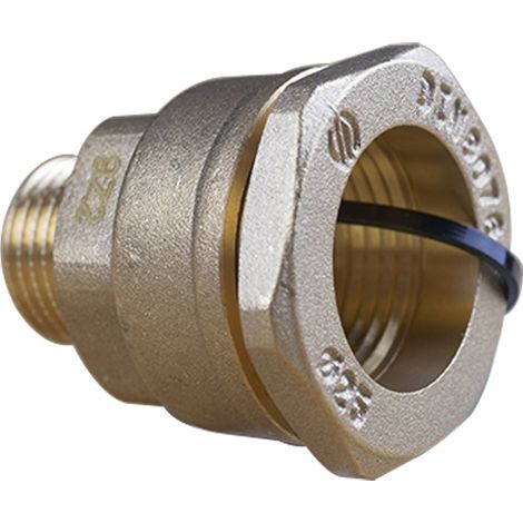 Manchon laiton droit PEHD Ø25 Mâle 1/2" (15/21) - ACS 16 Bar - Arco (1/3)