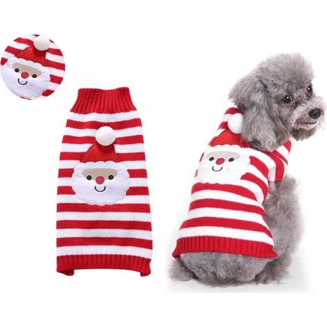Weihnachtspullover für Haustiere - Pullover, Welpen-Hoodie, Strickwaren, Halloween-Motiv