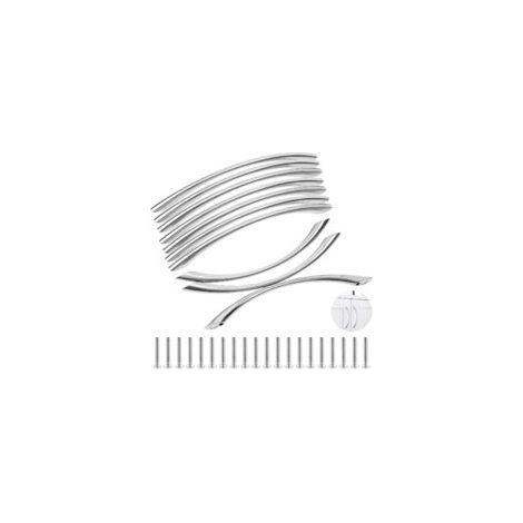 Set mit 10 Türgriffen aus gebürstetem Edelstahl – Für Küchenschränke und Schubladen – Lochabstand: 128 mm – Griffe für Küchenmöbel (1/5)
