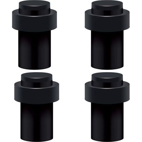 BUNTHAUS Edelstahl-Türstopper, 6,5 cm, Türstopper, Türblocker (4er-Pack)
