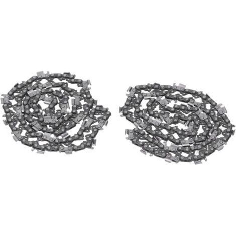 Guide et chaîne pour tronçonneuse ,2pcs Chaîne de Tronçonneuse, 18 Pouces 325 68 72dl Kit D'ensemble en Acier en Alliage de Lame de avec Dents de Scie Incisives pour le Travail du Bois, L'exploitation
