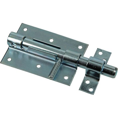 Cyclingcolors – Verrou de box 100mm – Tige 10mm pour bois dur – Loquet et targette pour fermeture extérieure – Sécurise portes et portails