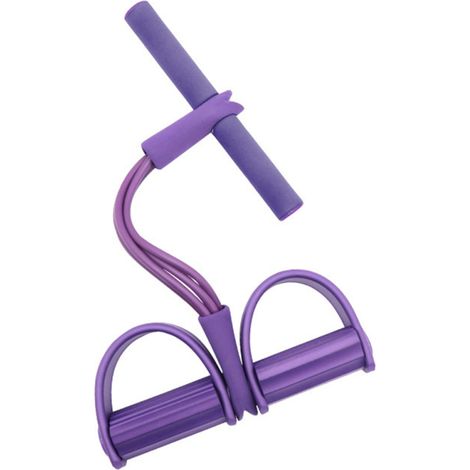 Bande résistance 4 tubes – Abdominaux – Yoga/Fitness – Sport domicile – Musculation (1/5)