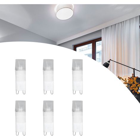 Ampoule G9LED 2W COB - Ampoule spéciale pour suspensions, plafonniers, appliques murales, lampes de table, lot de 6 (1/5)