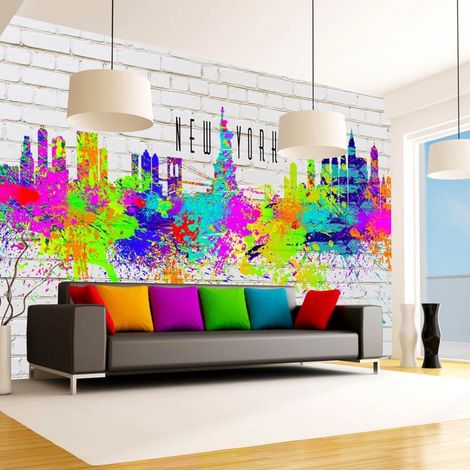 Papier peint couleurs de new york - 200 x 140 cm (1/4)