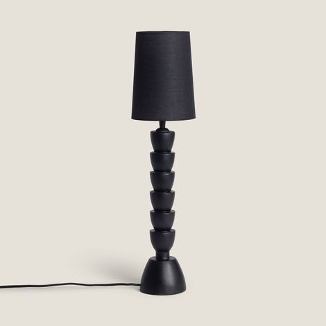 Lampada da Tavolo Resina Darian Nero (1/3)