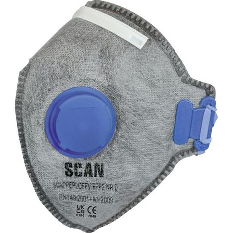 Scan SCAPPEP2OFFV 3 X FFP2V NR Valved Respirator Safety Dust Odour Masks (1/2)