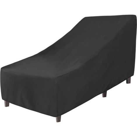 Housse Transat Jardin Exterieur, 210D Housse Transat Imperméable, Housse de Chaise Longue, Coupe Vent, Housse de Protection Bain de Soleil (1/4)