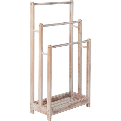 Juego de renovacion para el cuarto de bano de bambu 3 piezas armario estrecho toallero de madera y cesto de la ropa alto 228524192 (1/5)