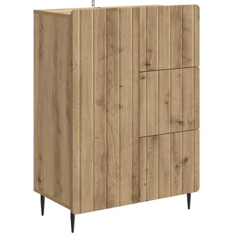 Sideboard Artisan Oak 66 x 34.5 x 91.5 cm Engineered Wood vidaXL