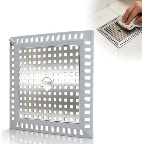 Stainless Steel Square Shower Hair Catcher 12.4 × 12.5 cm (1/5)