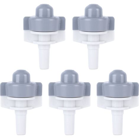 Lot de 5 buses de pulvérisation pour jardinage, jardin, arrosage, gris, pulvérisation d'eau, pour pelouse (1/5)