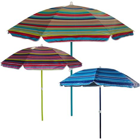 1 Pezzo Ombrellone Mare Spiaggia Mondello 180 cm 3 Colori