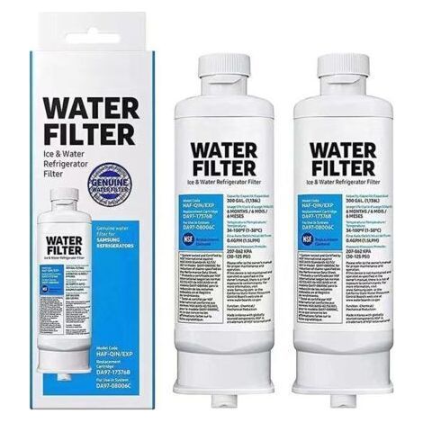 2x kompatible Samsung Kühlschrank-Wasserfilter DA97-17376B Kühlschrankkartusche (HAF-QIN/EXP), Kühlschrank-Ersatzteile (1/5)