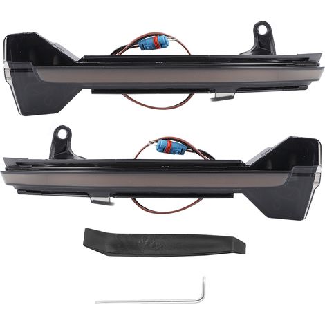 Feux de clignotant latéraux LED dynamiques pour rétroviseur - Indicateur lumineux fluide compatible F10 F11 F07 F18 F01 F02 F03 (1/5)