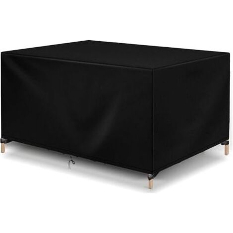 420D Oxford Housse de protection pour meubles de jardin, résistante au vent, à la poussière, aux UV, durable, Housse salon de jardin imperméable 147x87x79cm (1/5)