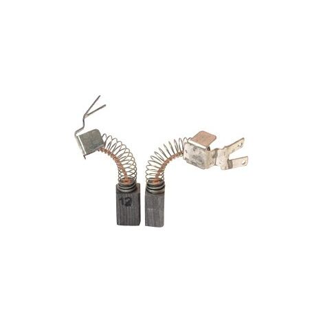 Juego de 2 carbones adaptables para Metabo. Dimensiones: 6,3 x 8 x 15 mm.