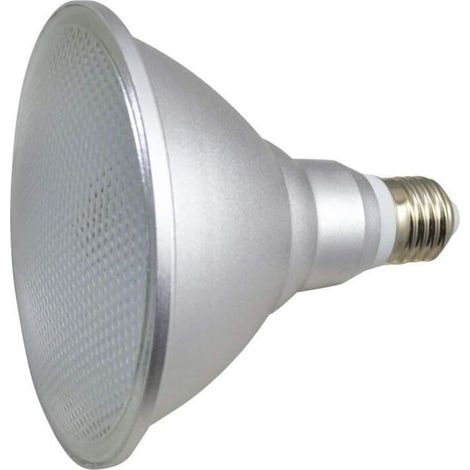 LED E27 Base PAR38 20W, IP65 étanche, 85 265V, projecteur, boîtier en aluminium, Projecteur IRC 90, Pack 1 (blanc) (1/4)