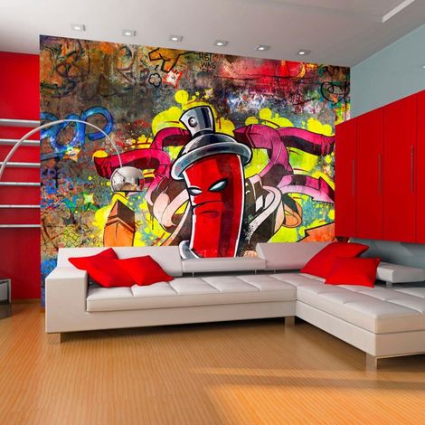 Papier peint monstre de graffiti - 350 x 270 cm (1/3)