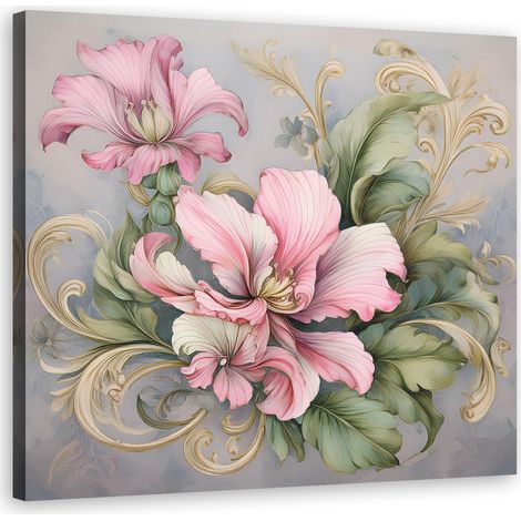 Quadro su tela, Fiore Shabby Chic - 50x50 (1/5)