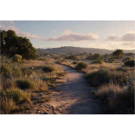 Fototapete Landschaft Natur Bäume – Moderne Großformat Wandtapete 200x140 cm – Für Wohnzimmer & Schlafzimmer