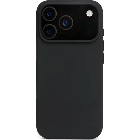 Coque en silicone noir mat compatible avec l'iPhone 17 Pro Max