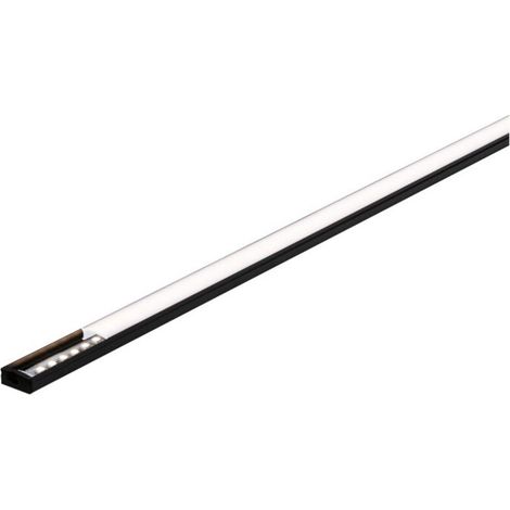 Profilé base 2 m avec diffuseur noir anodisé - (1/5)