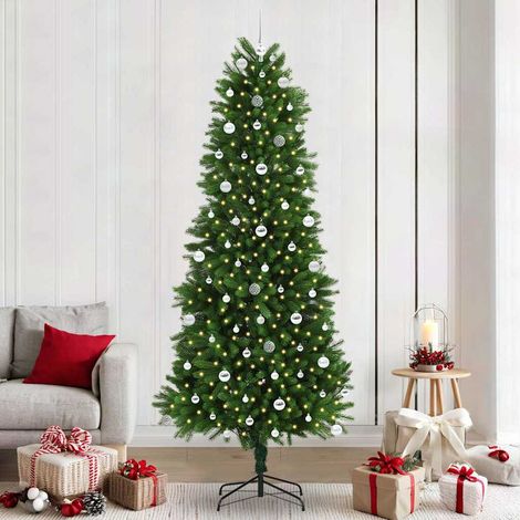 Weihnachtsbaum mit 300 LEDs mit Ständer Grün 240 cm PE