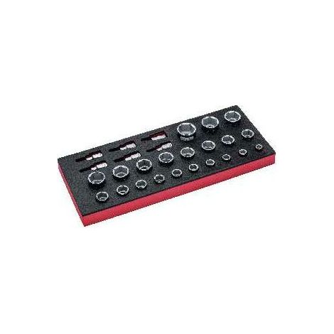 Bahco Fit&Go 1/3 Einlage mit 1/2-Steckschlüssel-Einsätzen - 27-tlg. (1/5)