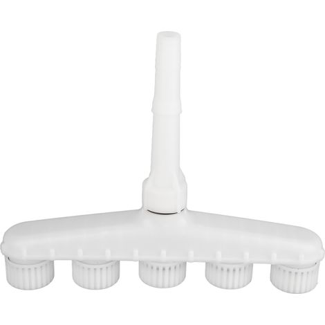 Tête d'arrosage multifonction en plastique, cinq trous, pour l'arrosage et la brumisation du jardin extérieur (1/5)