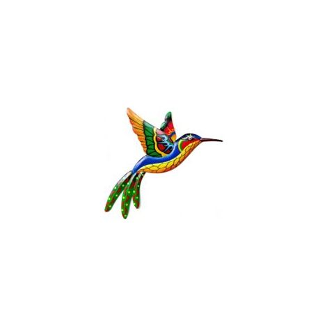Kolibri-Wanddeko aus Metall – Wandkunst aus Schmiedeeisen – Hängende Wanddekoration – Dekoration für drinnen und draußen, für Haus, Garten, Hof, Terrasse und Zaun – Crezuo