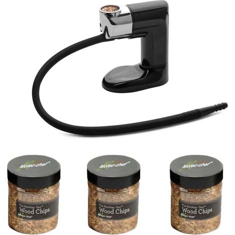 Portable Smoker - Cold Smoking Gun - Free Smoker Sawdust, Portable Smoking Gun, Professional Smoking Pipe Ideal for Smoking Meat, Pe MUMU (1/4)