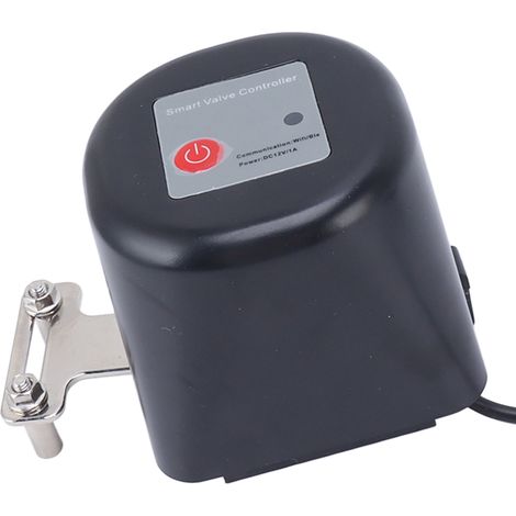 Vanne motorisée intelligente WiFi, commande automatique/manuelle, ouverture/fermeture à bille, DC 12V 1A, prise UE 100‑240V (1/5)