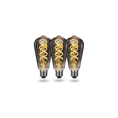 Ampoule LED E27 Vintage Blanc Chaud, Ampoule Vintage E27 Dimmable Spiral Filament 4W Lumière Douce, Ampoule E27 Vintage Edison Convient au Salon, Chambre à Coucher, Couloir, Patio, etc. [Classe énergé (1/5)