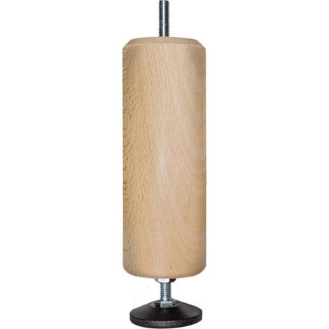 Pied central bois hauteur réglable 15 à 17 cm