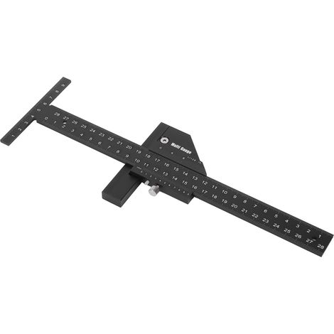 Lineal aus Aluminiumlegierung für Holzbearbeitung, DIY-Messwerkzeuge für Winkel, Tiefe und Breite (1/5)